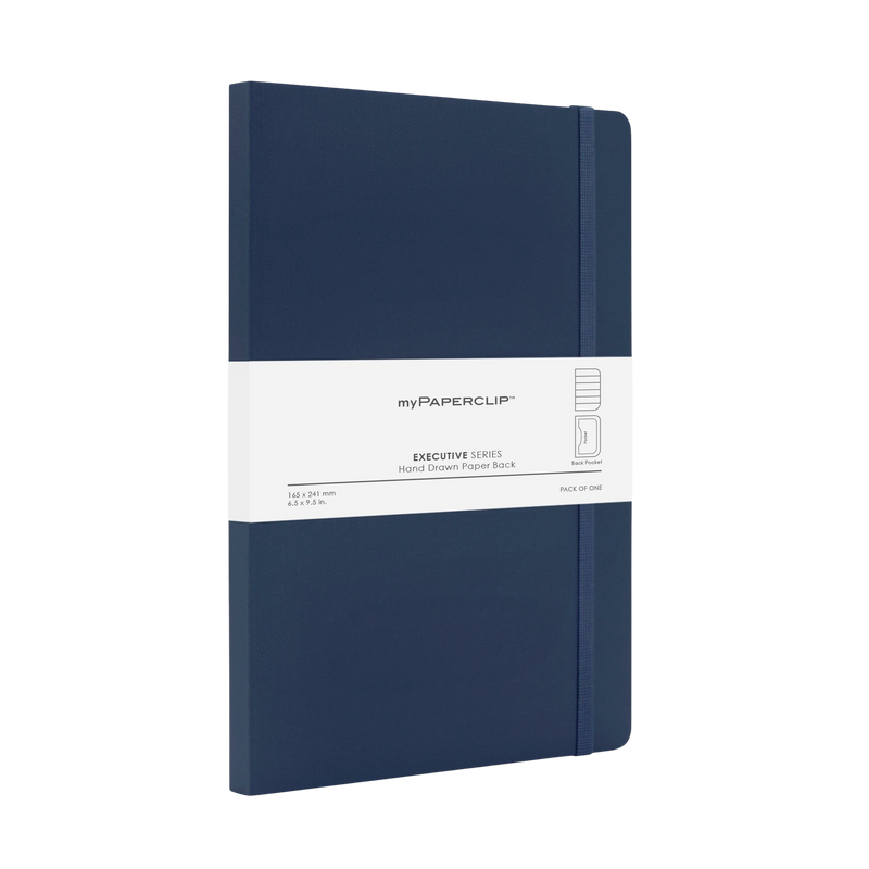 myPAPERCLIP Executive Series Softcover Large Notebook - Blue