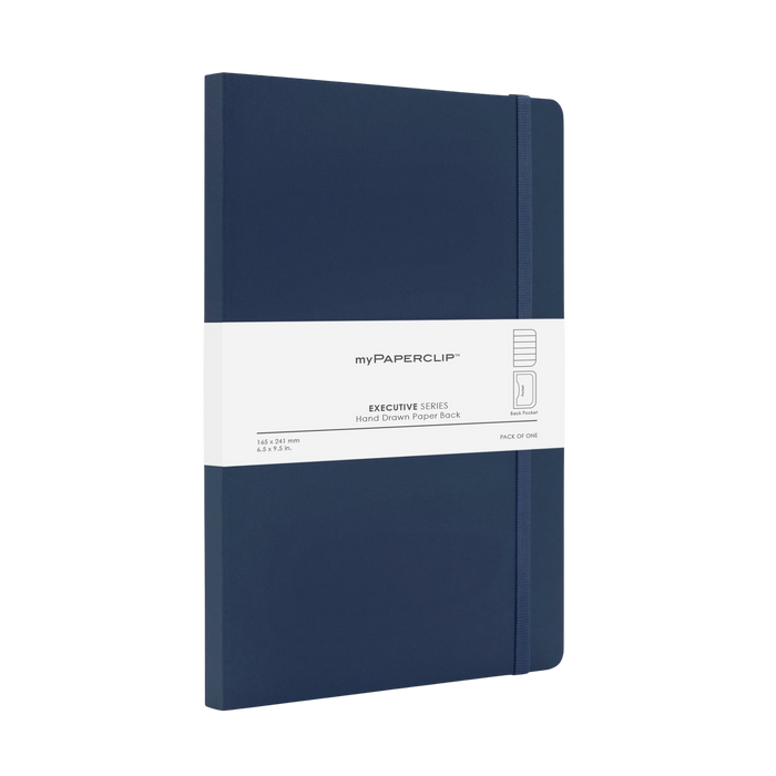 myPAPERCLIP Executive Series Softcover Large Notebook - Blue