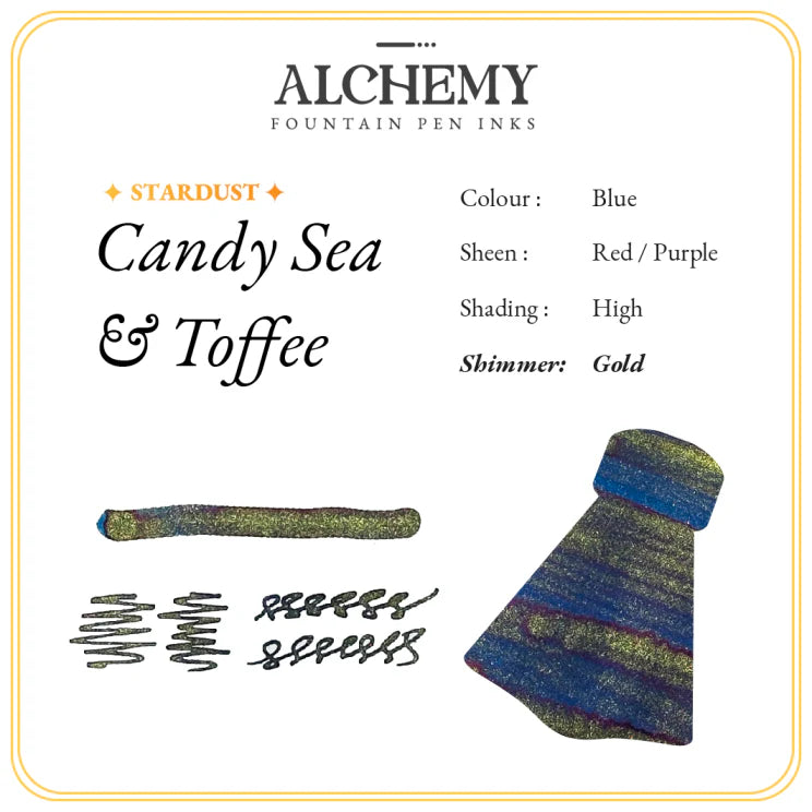 Endless Alchemy Fountain Pen Ink - Stardust - Candy Sea and Toffee 45ml