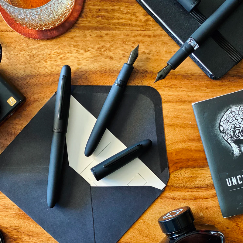 Esterbrook Estie Raven Fountain Pen - Matte Black w/ Black Trim