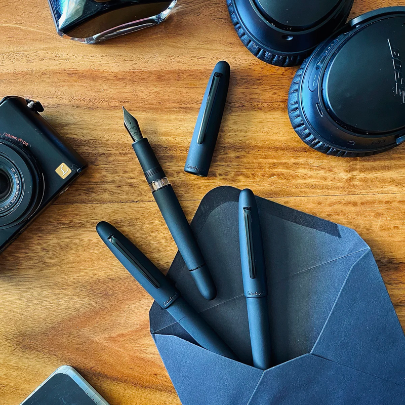 Esterbrook Estie Raven Fountain Pen - Matte Black w/ Black Trim