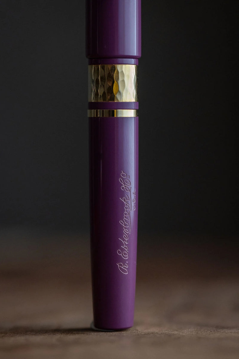 Esterbrook Model J Ebonite Fountain Pen - Blackberry - Custom Nib