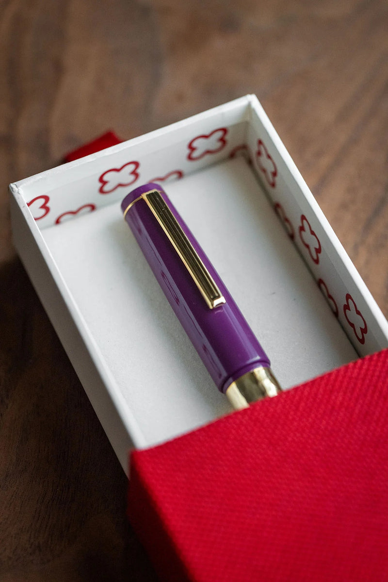 Esterbrook Model J Ebonite Fountain Pen - Blackberry - Custom Nib