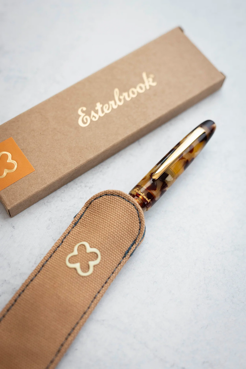 Esterbrook Canvas Single Pen Sleeve Tan