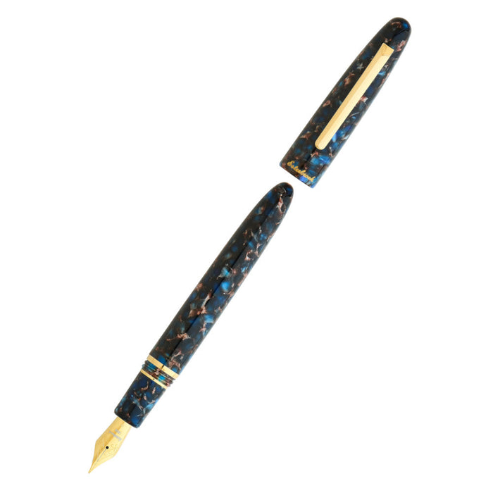Esterbrook Estie Nouveau Blue Fountain Pen - Gold Trim, Custom Journaler