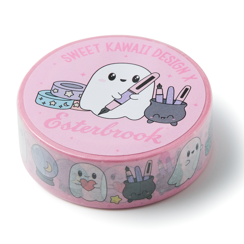 Esterbrook Little Boo Thing (Pink Ghosts) Washi Tape, Special Edition