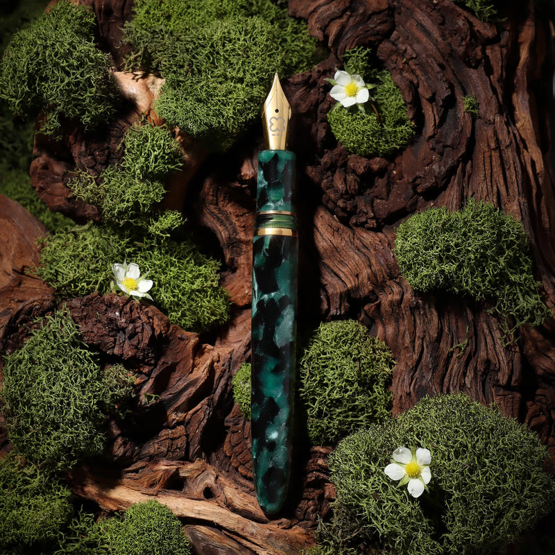 Esterbrook Estie Evergreen Fountain Pen - Gold Trim, Special Edition