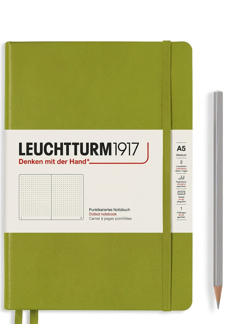 Leuchtturm1917 Softcover Notebook Medium (A5), Dotted - Moss