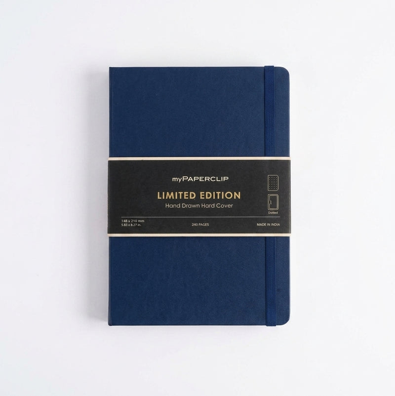 myPAPERCLIP Limited Edition Hardcover A5 Notebook - Patriot Blue - Dotted