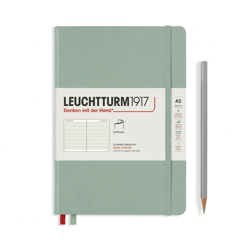 Leuchtturm1917 Softcover Notebook Medium (A5), Ruled - Dove