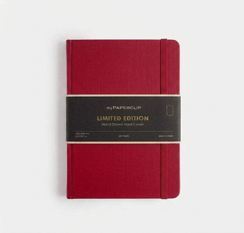 myPAPERCLIP Limited Edition Hardcover A5 Notebook - Patriot Red - Ruled