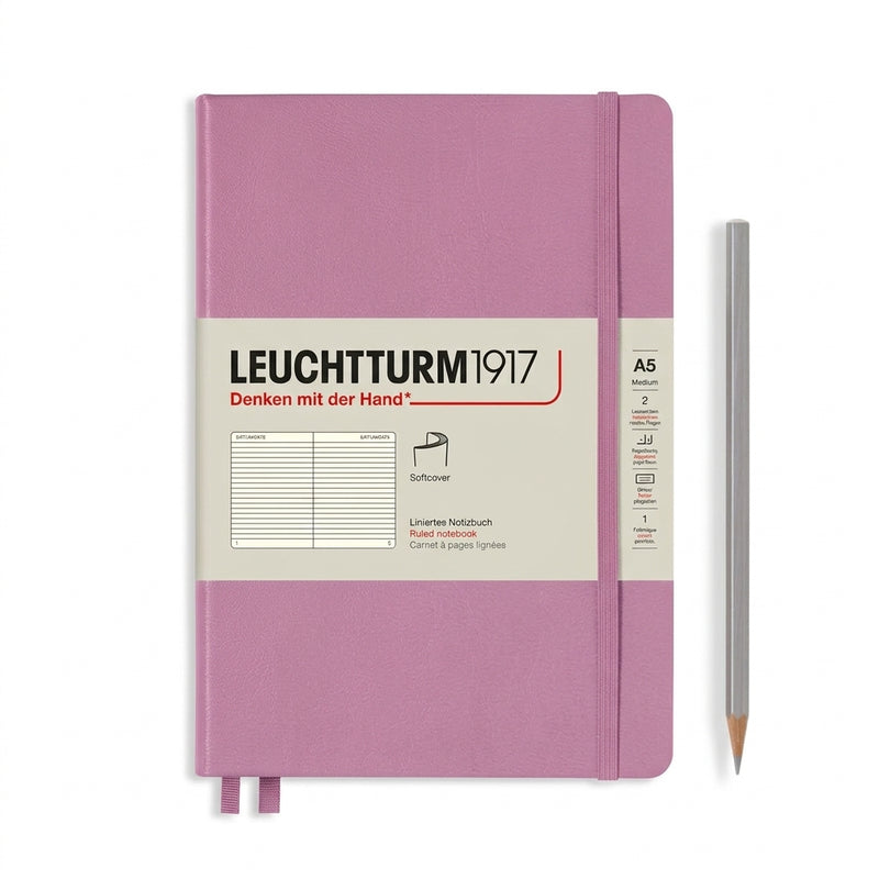 Leuchtturm1917 Softcover Notebook Medium (A5), Ruled - Bubble Gum