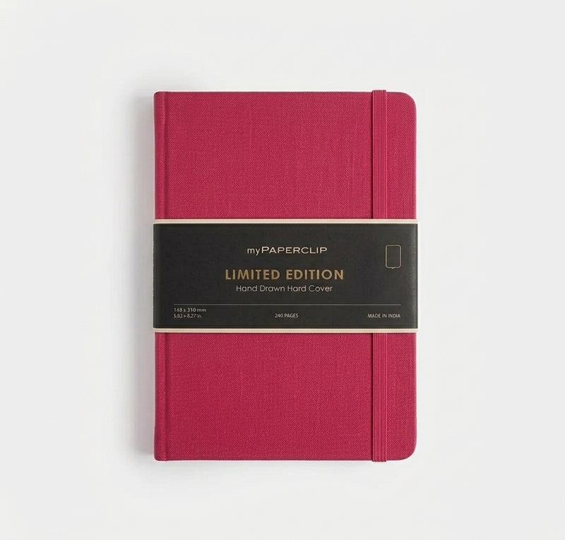 myPAPERCLIP Limited Edition Hardcover A5 Notebook - Carnation - Ruled