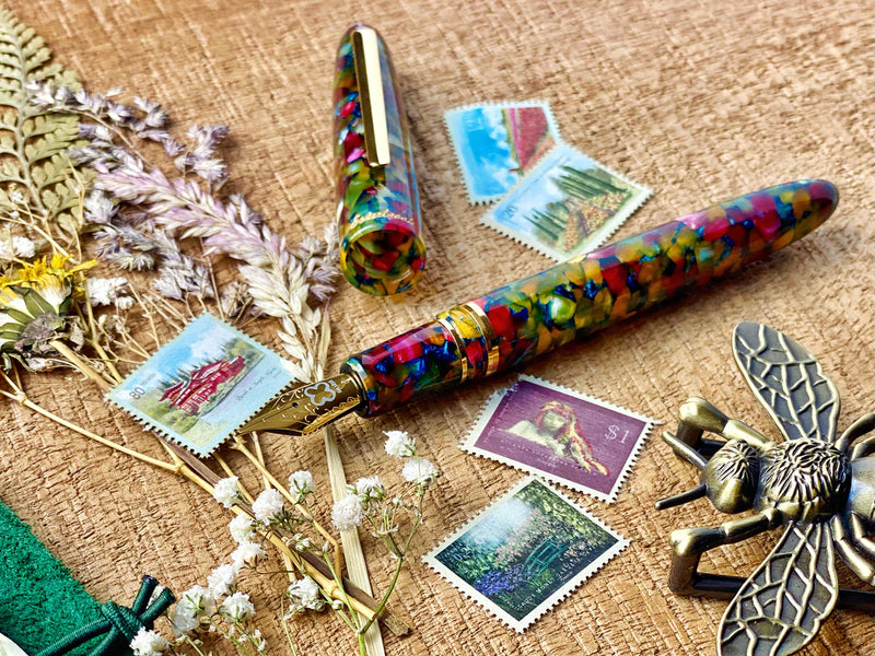 Esterbrook Estie Botanical Garden Fountain Pen - Gold Trim