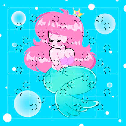 Ikonink Mermaid Puzzle Card
