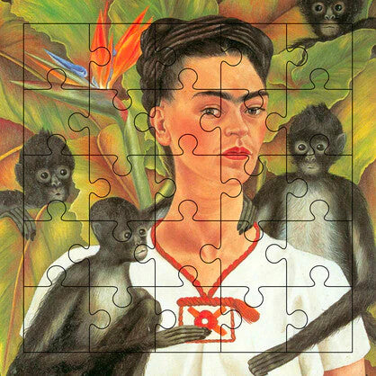 Ikonink Self Portrait with Monkeys Master Puzzle Card