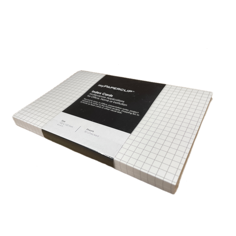 myPAPERCLIP Index Cards - White (Pack of 50)