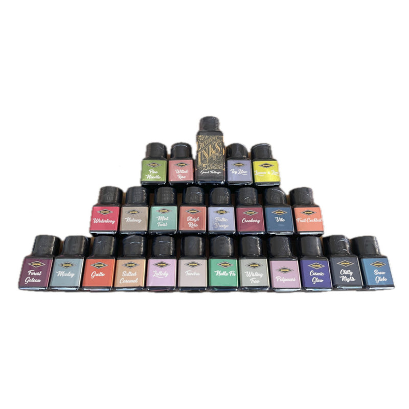 *Clearance* Diamine Black Edition Inks - Complete Line 25 Bottles (12ml & 30ml - Unboxed)