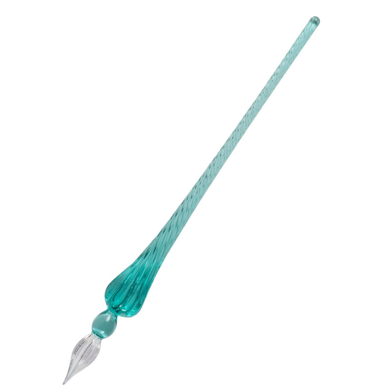 Jacques Herbin Round Glass Dip Pen - Turquoise
