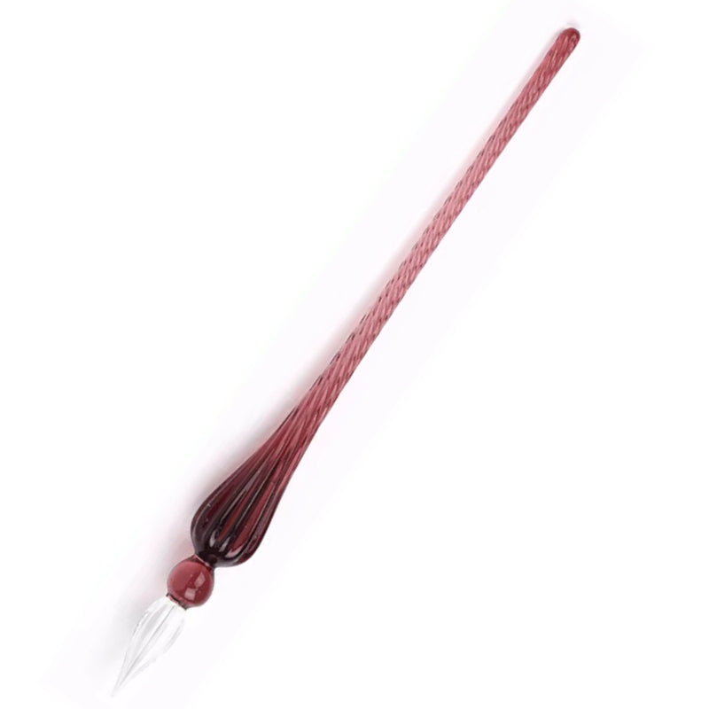 Jacques Herbin Round Glass Dip Pen - Violet
