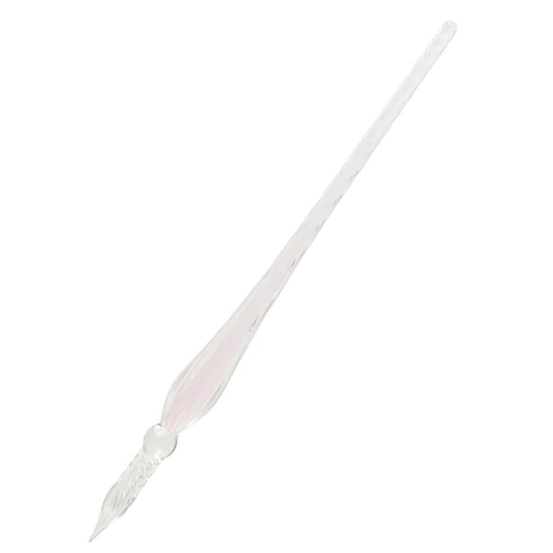 Jacques Herbin Twisted Glass Dip Pen - Rose Pale (Pale Pink)