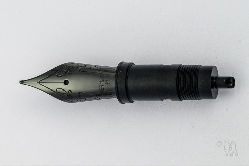 JoWo #6 Black Steel Nib with Floral Design