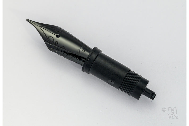 JoWo #6 Black Steel Nib with Floral Design