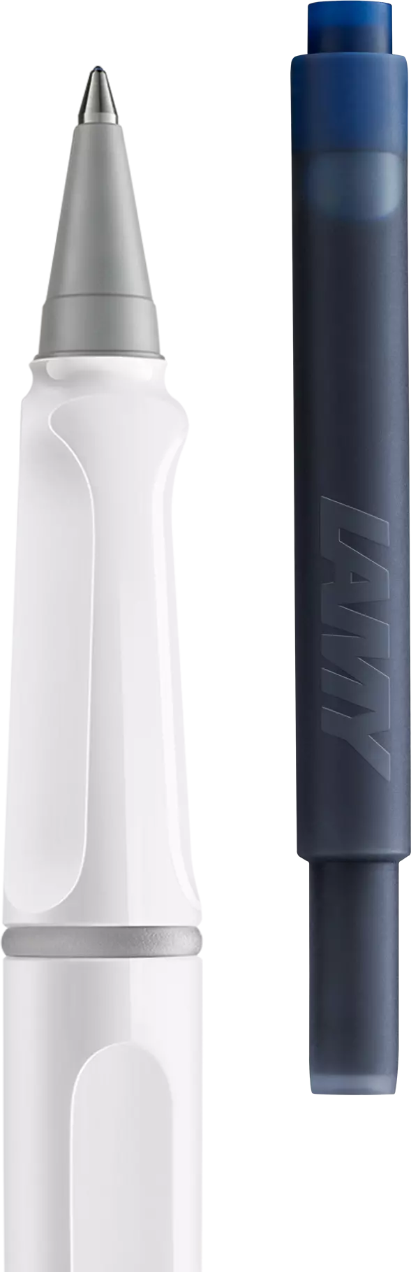 Lamy Safari Ink Cartridge Rollerball Pen - White