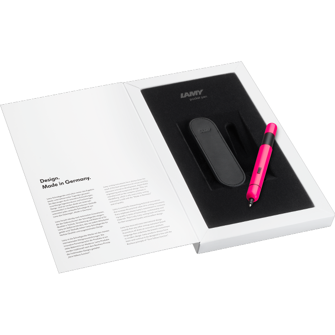 Lamy Pico Ballpoint Pen Neon Pink Gift Set