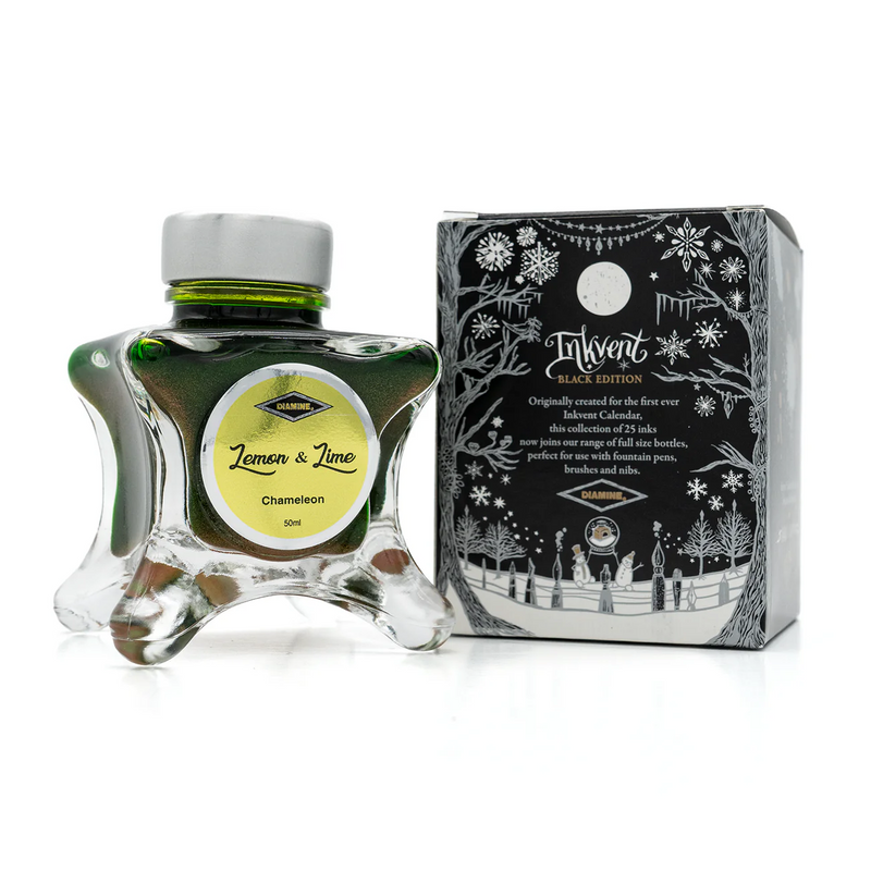 Diamine Black Edition Ink - Lemon & Lime Chameleon