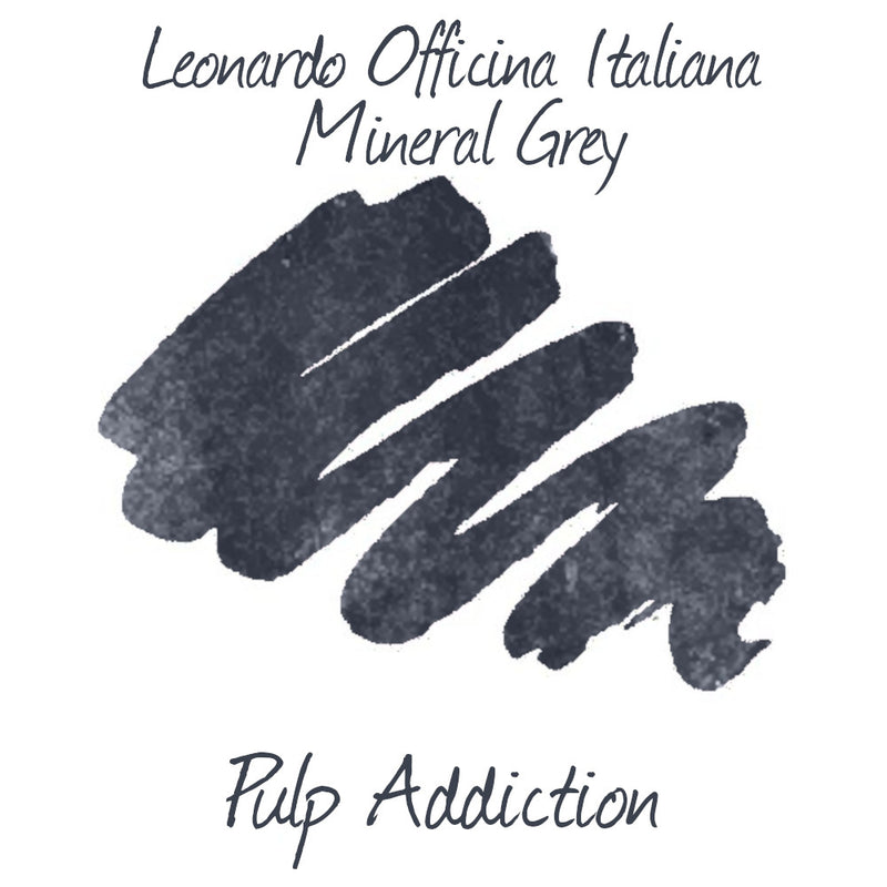 Leonardo Officina Italiana Ink - Grigio Minerale Grey 2ml Sample