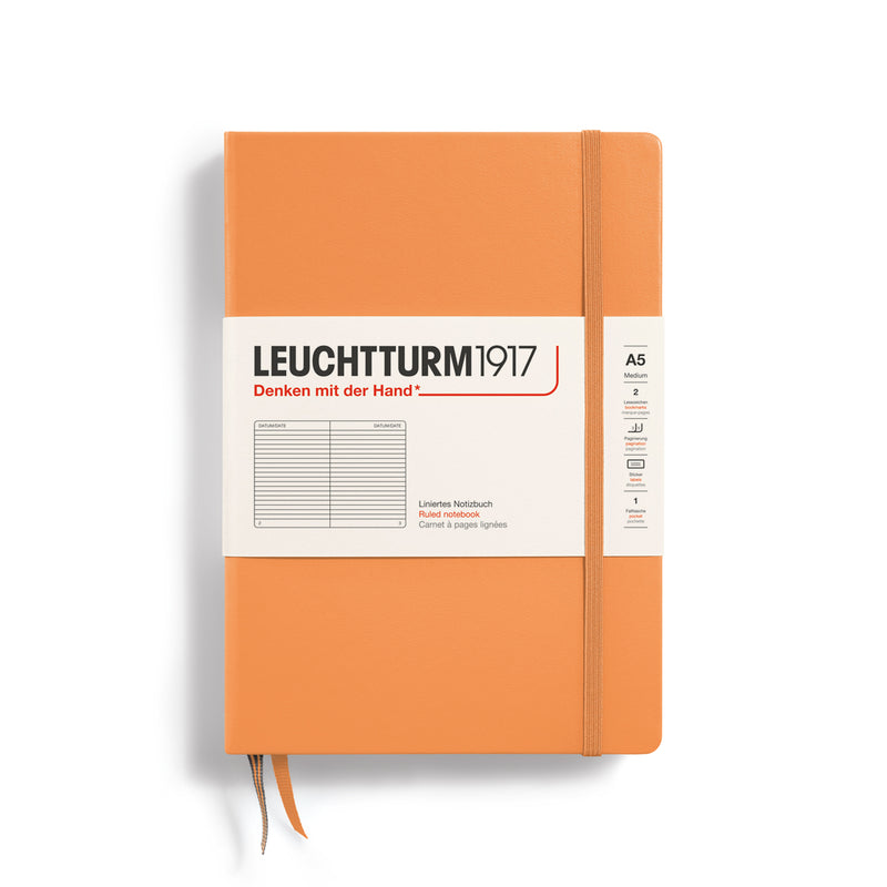 Leuchtturm1917 Notebook Hardcover Medium (A5), 251 Pages - Apricot