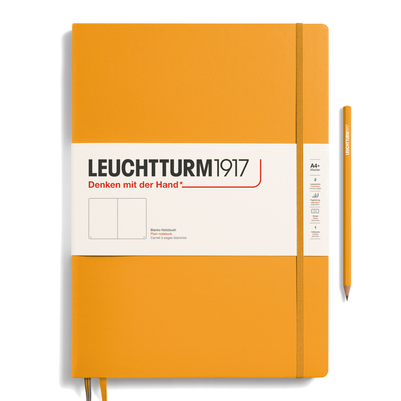 Leuchtturm1917 Notebook Master Slim (A4+), Plain - Rising Sun