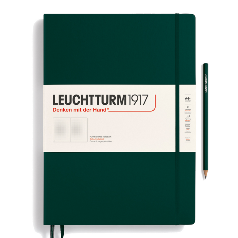 Leuchtturm1917 Notebook Master (A4+), Dotted - Forest Green