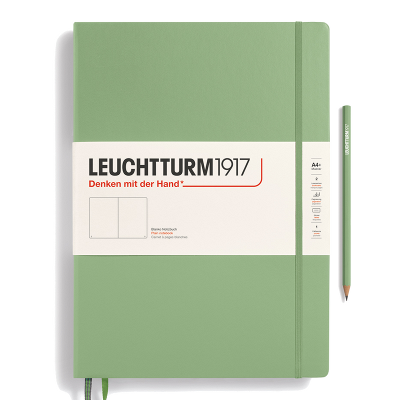 Leuchtturm1917 Notebook Master (A4+), Plain - Sage