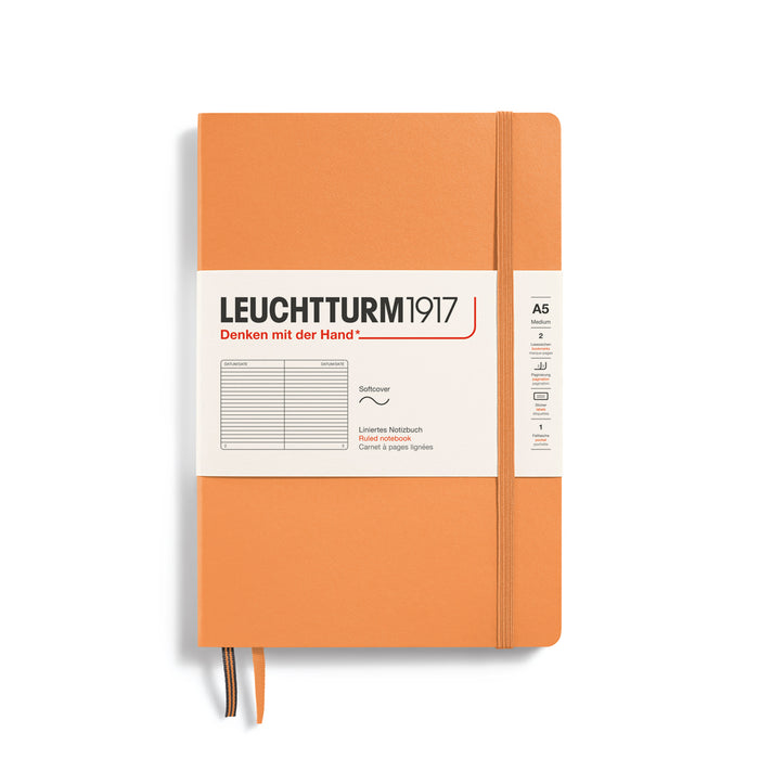 Leuchtturm1917 Notebook Softcover Medium (A5), 123 Pages, Apricot
