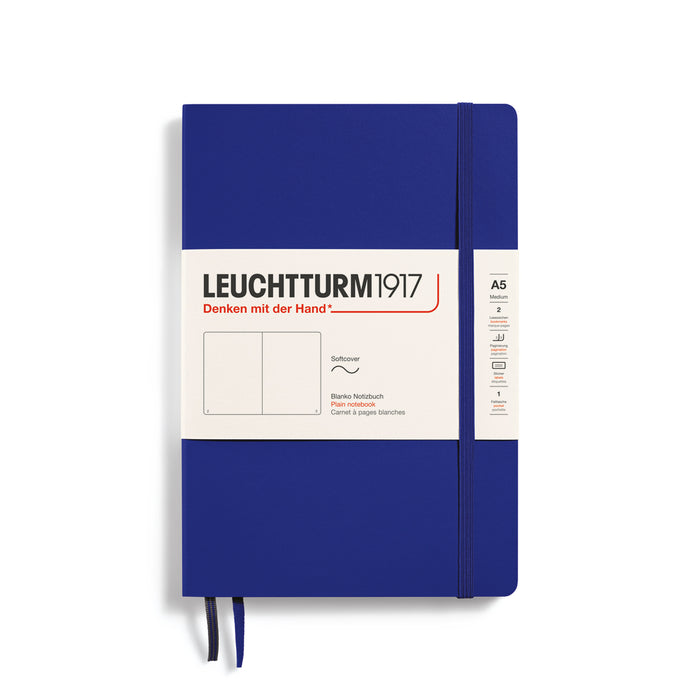 Leuchtturm1917 Notebook Softcover Medium (A5), 123 Pages, Ink