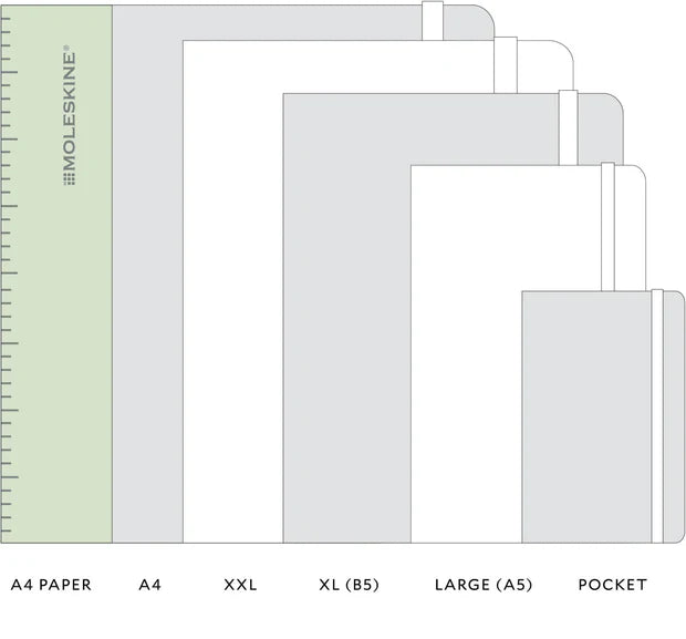 Moleskine Classic Large Softcover Notebook - Lemon Green