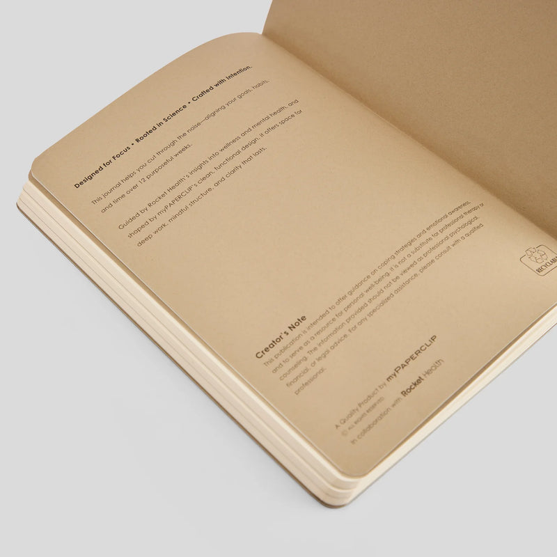 myPAPERCLIP 12-Week Wellness Journal A5 Notebook