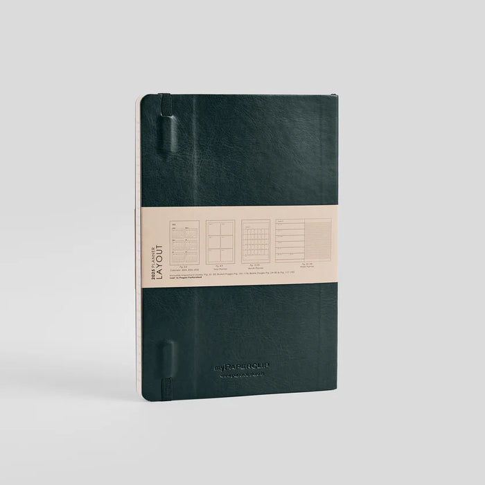 myPAPERCLIP R2 Weekly 2025 Planner - A5, Vegan Leather Softcover