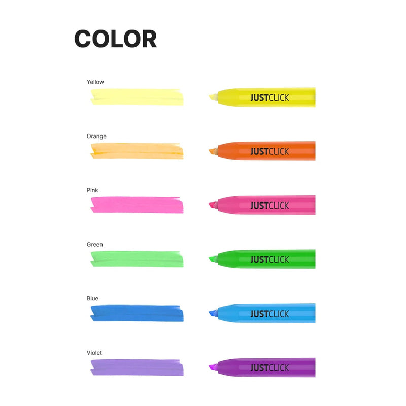 Morris JUSTCLICK Retractable MRH-201 Highlighter M2 – Green
