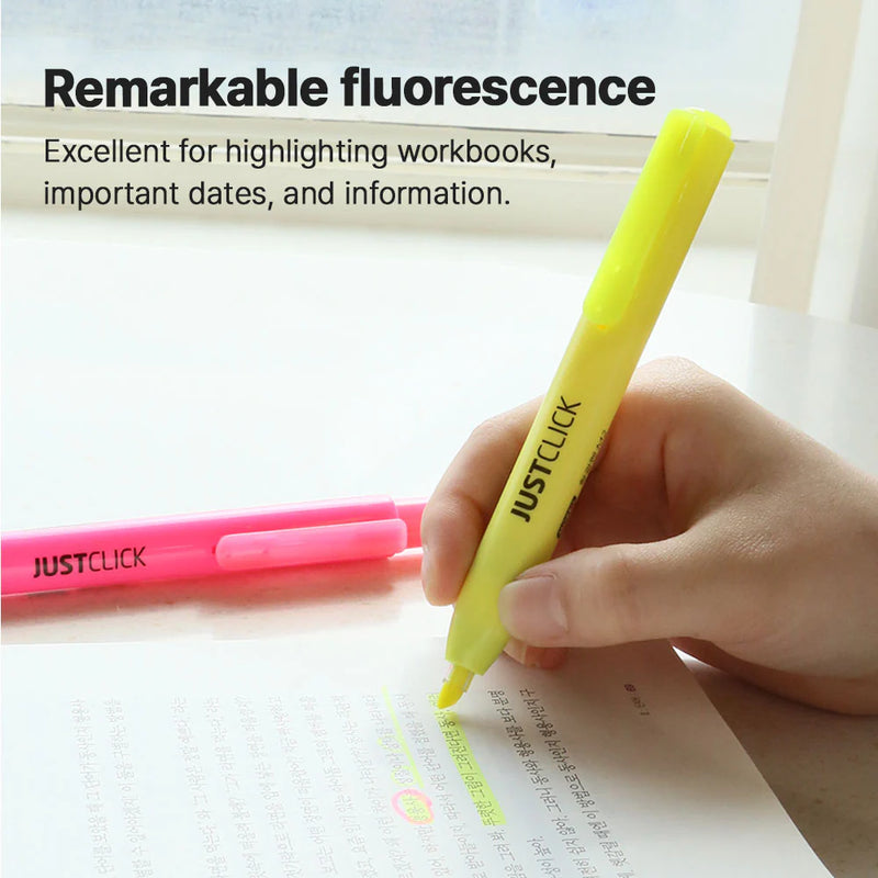 Morris JUSTCLICK Retractable MRH-201 Highlighter M2 – Green