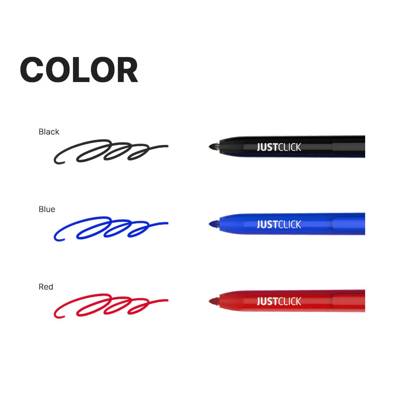 Morris JUSTCLICK Retractable Permanent Marker M – Blue 1.5mm