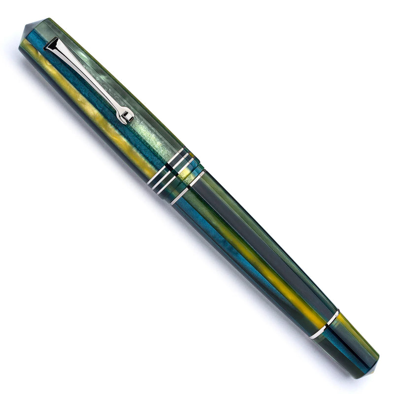 Leonardo Officina Italiana Momento Zero Grande 2.0 Fountain Pen - Baobab, Silver Trim