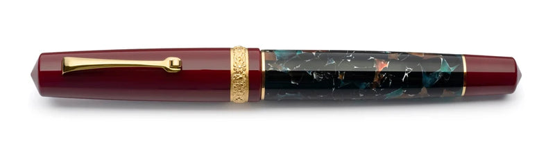 Leonardo Officina Italiana x DolceVita Momento Zero Fountain Pen - Marmo Pompei, Gold Trim