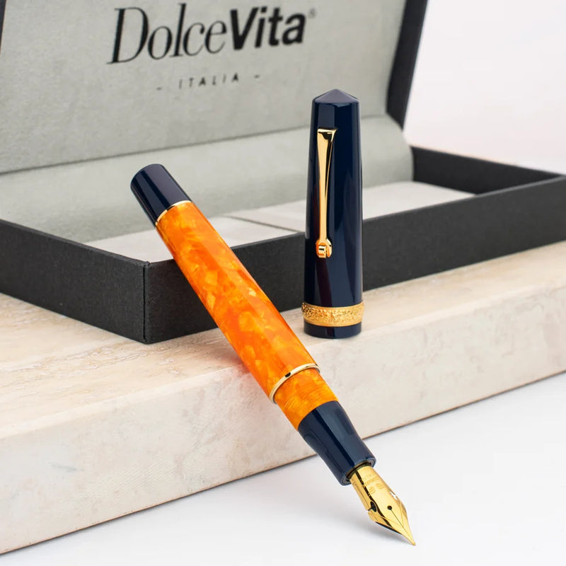 Leonardo Officina Italiana x DolceVita Momento Zero Fountain Pen - Siren, Gold Trim