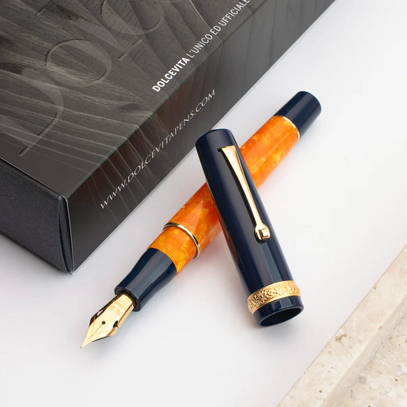 Leonardo Officina Italiana x DolceVita Momento Zero Fountain Pen - Siren, Gold Trim