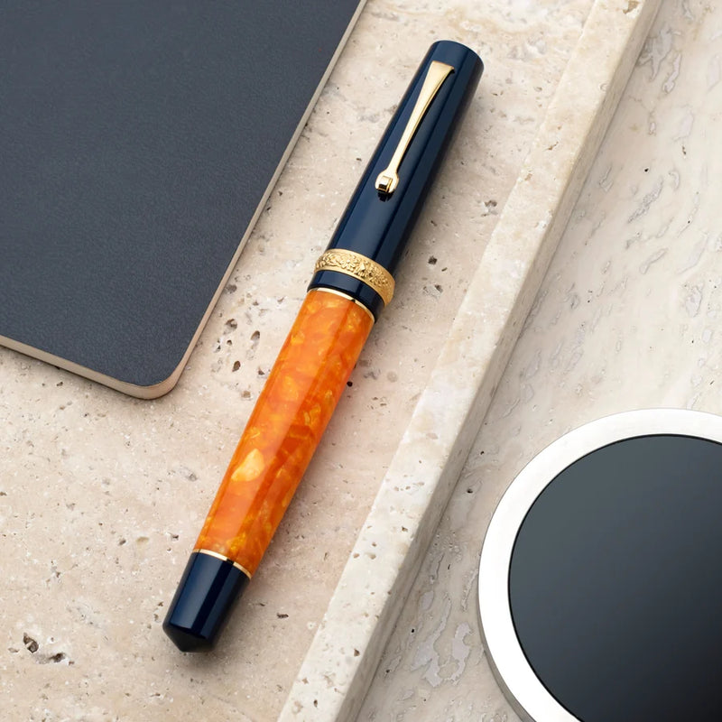 Leonardo Officina Italiana x DolceVita Momento Zero Fountain Pen - Siren, Gold Trim