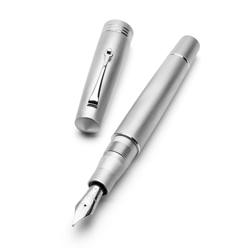Leonardo Officina Italiana Momento Zero Fountain Pen - Aluminia, Silver Trim, Limited Edition