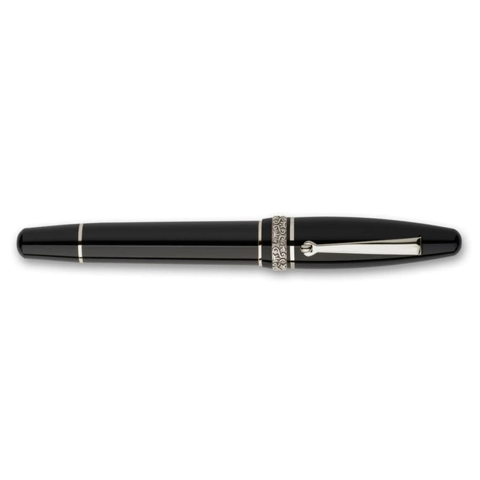 Maiora Ogiva Golden Age Fountain Pen - Nera - Palladium Trim - Fine